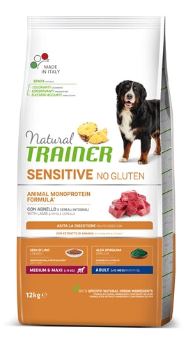 Natural Trainer Dog Adult Medium / Maxi Sensitive Lamb Glutenvrij