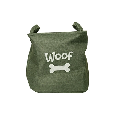 Rosewood Canvas Speelgoedmand Woof Bosgroen